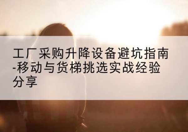 埇桥移动式升降机怎么选-工厂采购升降设备避坑指南-移动与货梯挑选实战经验分享